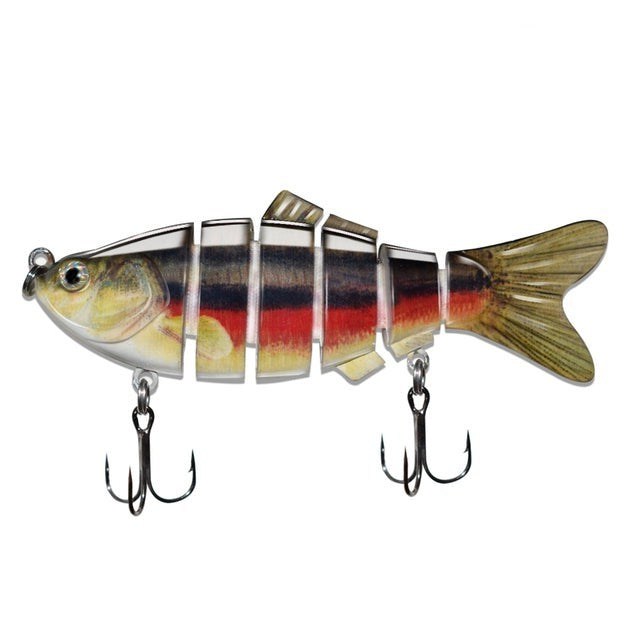 Fishing Lures Life Like Swimming Bass,Trout, Ai 6 Segment Jointed Swimbait 4Pack